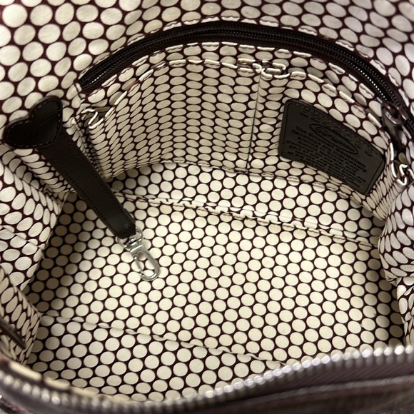 Brighton E242038 Vintage Brown Leather Shoulder Bag & Storage Bag - Picture 9 of 16